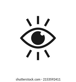 Eye, Human Eye Icon, Magic Or Secret Society Symbol.