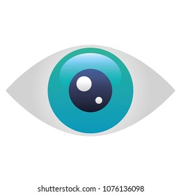 eye human isolated icon