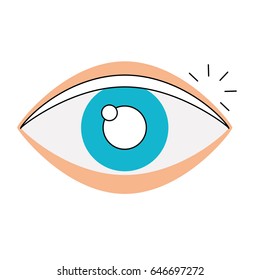 eye human isolated icon