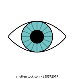 eye human isolated icon
