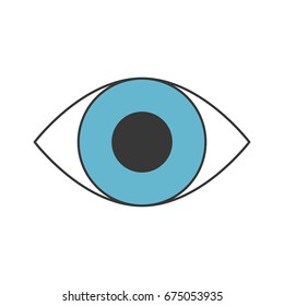 eye human isolated icon