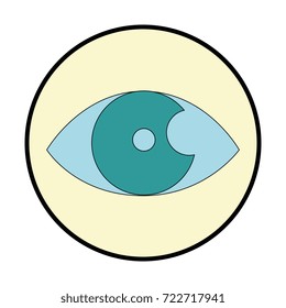 eye human isolated icon