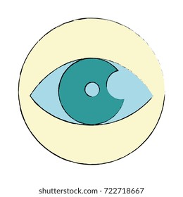 eye human isolated icon
