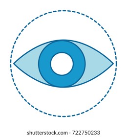 eye human isolated icon