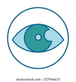eye human isolated icon