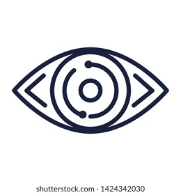 eye human isolated icon vector illustration design