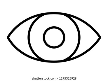 eye human organ icon