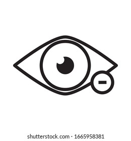 eye human organ line style icon vector illustration design