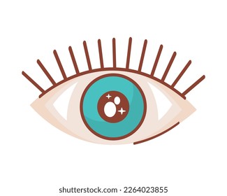 eye human retro style icon