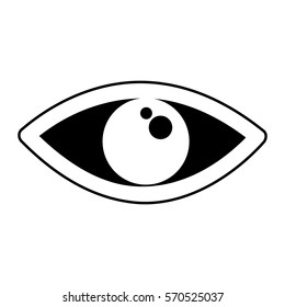 eye human sign isolated icon vector illustration design
