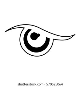 eye human sign isolated icon vector illustration design