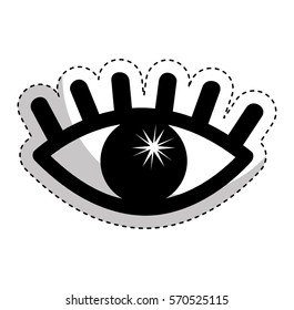 eye human sign isolated icon vector illustration design