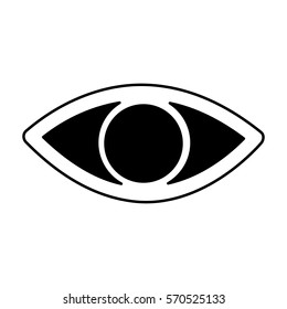 eye human sign isolated icon vector illustration design