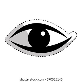eye human sign isolated icon vector illustration design