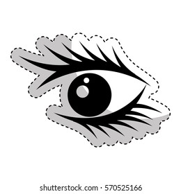 eye human sign isolated icon vector illustration design