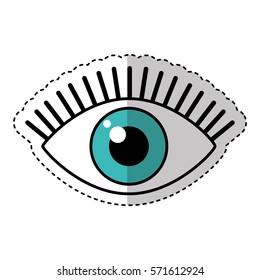eye human sign isolated icon vector illustration design