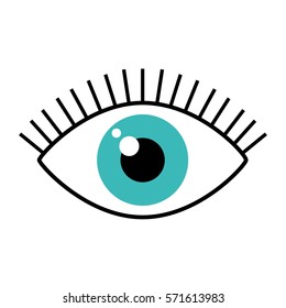 eye human sign isolated icon vector illustration design