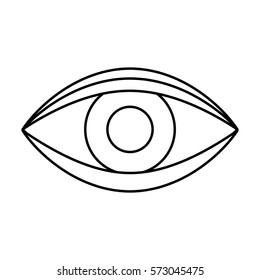 eye human sign isolated icon vector illustration design