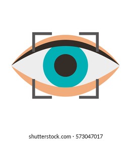 eye human sign isolated icon vector illustration design