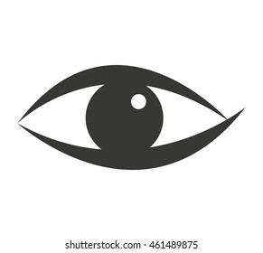 eye human view icon vector isolated graphic