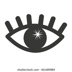 eye human view icon vector isolated graphic