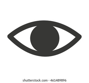 eye human view icon vector isolated graphic