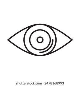 Eye Icon, anatomy of human body organs