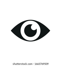 Eye icon basic graphic vector