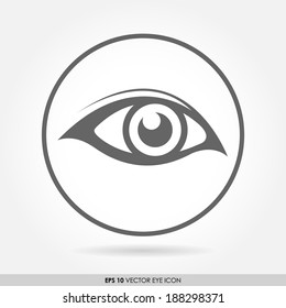 Eye icon in circle