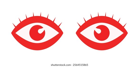 Eye icon. Collection of eyes logos, symbols and icons. Concept vector illustration