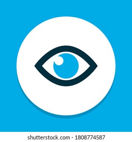 Eye icon colored symbol. Premium quality isolated vision element in trendy style.