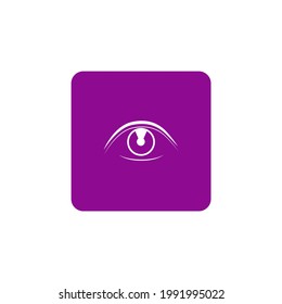Icono ocular para el diseño de aplicaciones y sitios web. Imagen vectorial.