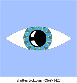 Eye icon design flat design