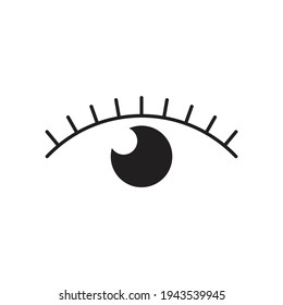 Eye icon design isolated on white background