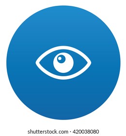 Eye icon design on blue background,vector
