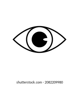 Design-Vorlage für das Augensymbol Vektorgrafik