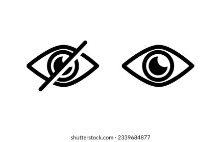 Eye icon design template illustration
