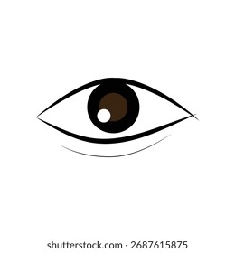 Plantilla de diseño de icono de ojo aislada