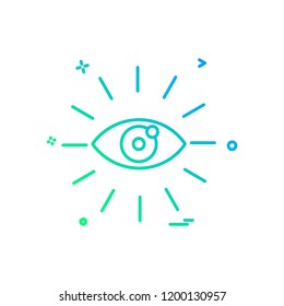 Eye icon design vector