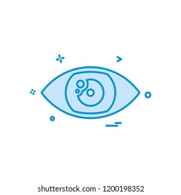 Eye icon design vector