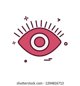 Eye icon design vector