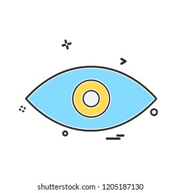 Eye icon design vector