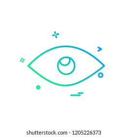 Eye icon design vector