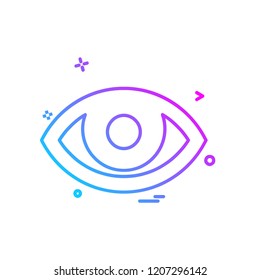 Eye icon design vector