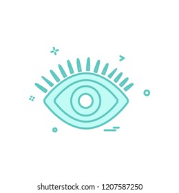 Eye icon design vector