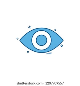 Eye icon design vector 