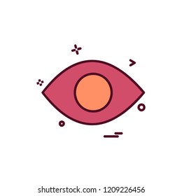 Eye icon design vector