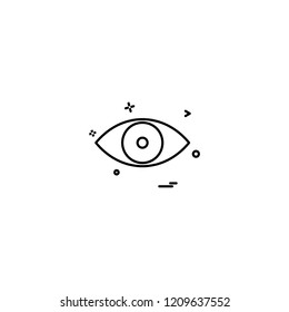 Eye icon design vector 