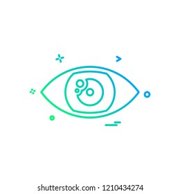 Eye icon design vector