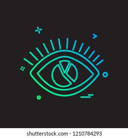 Eye icon design vector